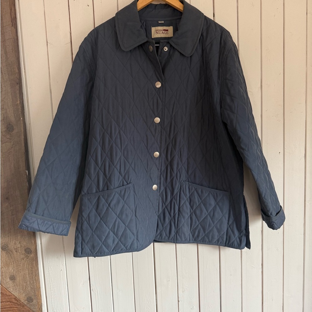 Women's Navy Quilted Utility Jacket
